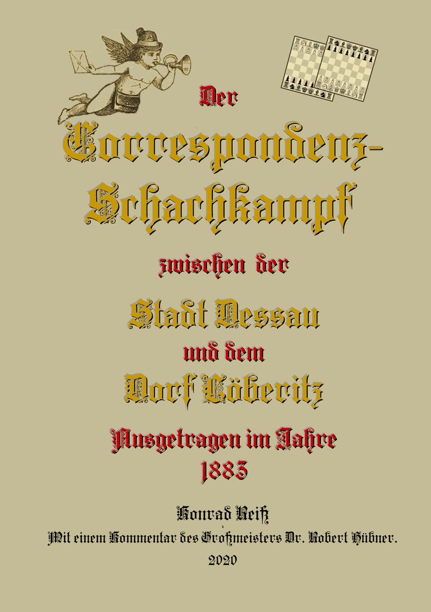 Correspondenzschachkampf Löb DES 1883 Buchtitel